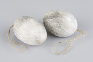 Sicksack Ägg - ägg med sicksackfjädrar