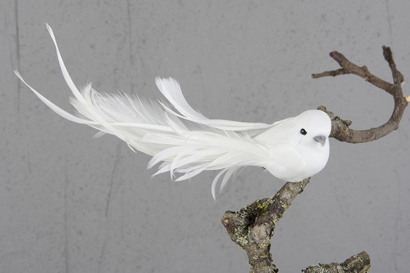 White Dove Deluxe 14 cm - Feather Romance