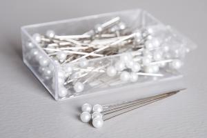 Silver Pearl Pin 60 mm