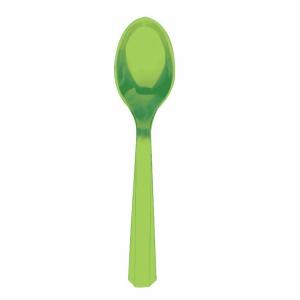 Kiwi Green Party Plastic Spoons