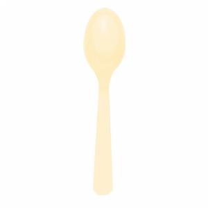 Vanilla Creme Party Plastic Spoons