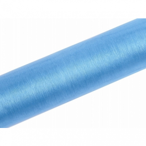 Organza Drapes Sheer Roll Blue 25 m x 29 cm