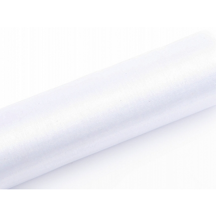 Organza Drapes Sheer Roll White 9 m x 16 cm