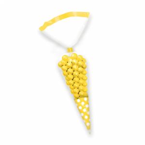 Candy Buffet Cone Polka Dots Bags Sun Yellow