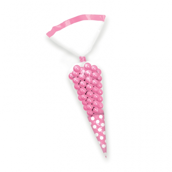 Candy Buffet Cone Polka Dots Bags New Pink