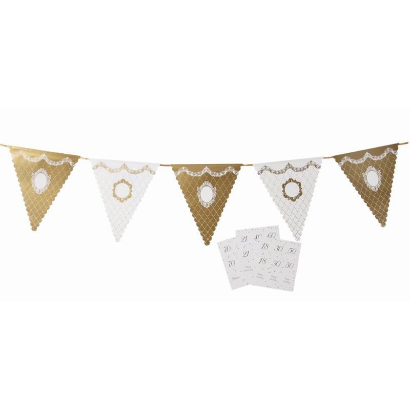 Party Porcelain Gold Bunting