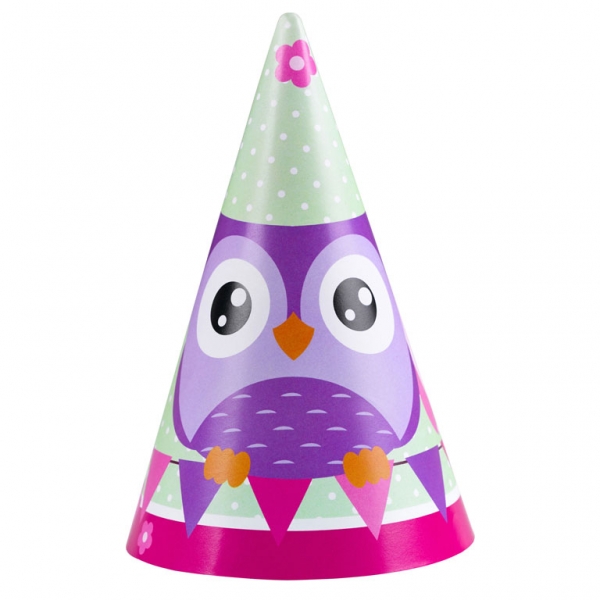 Owl Paper Party Hats