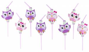 Owl Drinking Straws
