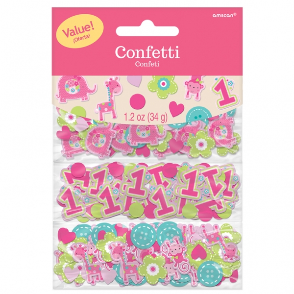 Wild at One Birthday Girl - 3 Pack Confetti