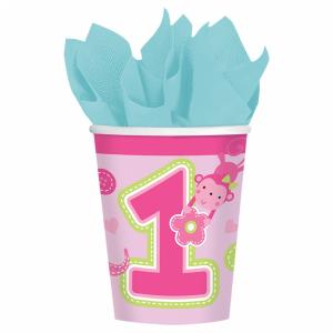 Wild at One Birthday Girl - Paper Cups