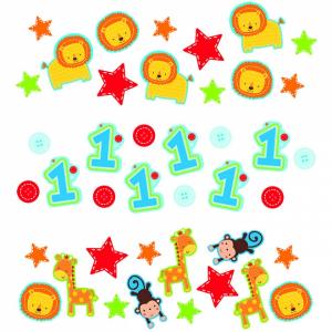Wild at One Birthday Boy - 3 Pack Confetti