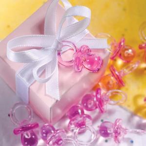 Pink Crystal Dummies - rosa mininappar