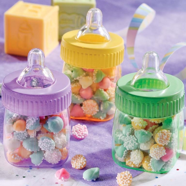 Multi Coloured Fillable Baby Bottles - mininappflaskor