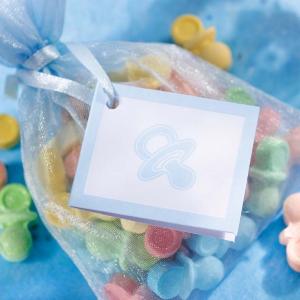 Baby Blue Dummy Tags - ljusblåa taggar