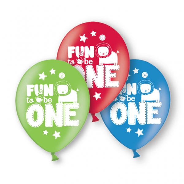 Wild at One Birthday Boy - Balloons