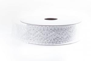 White Lace Ribbon 22 mm