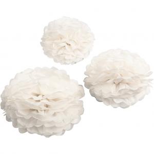 Decadent Decs White Mix PomPom
