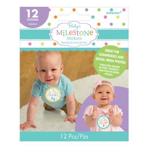 Baby Shower Milestone Stickers