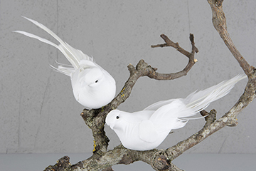 White Dove 17 cm - Feather Romance