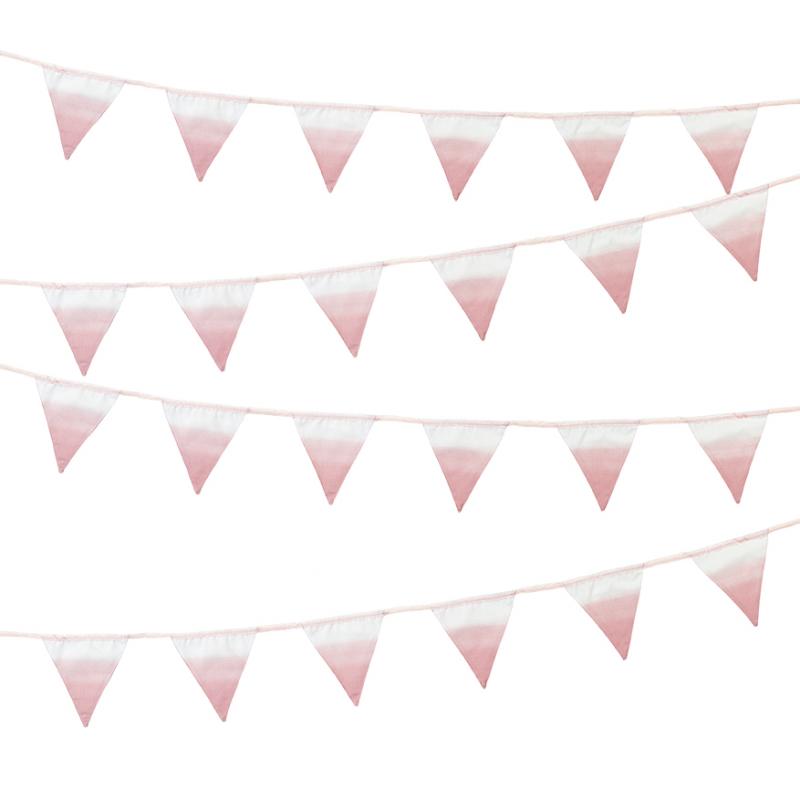 We Heart Pink Pink Fabric Bunting
