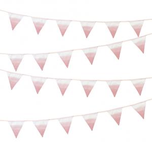 We Heart Pink Pink Fabric Bunting