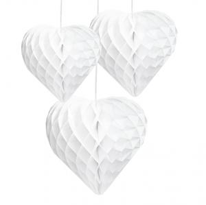 Decadent Decs White Honeycomb Hearts