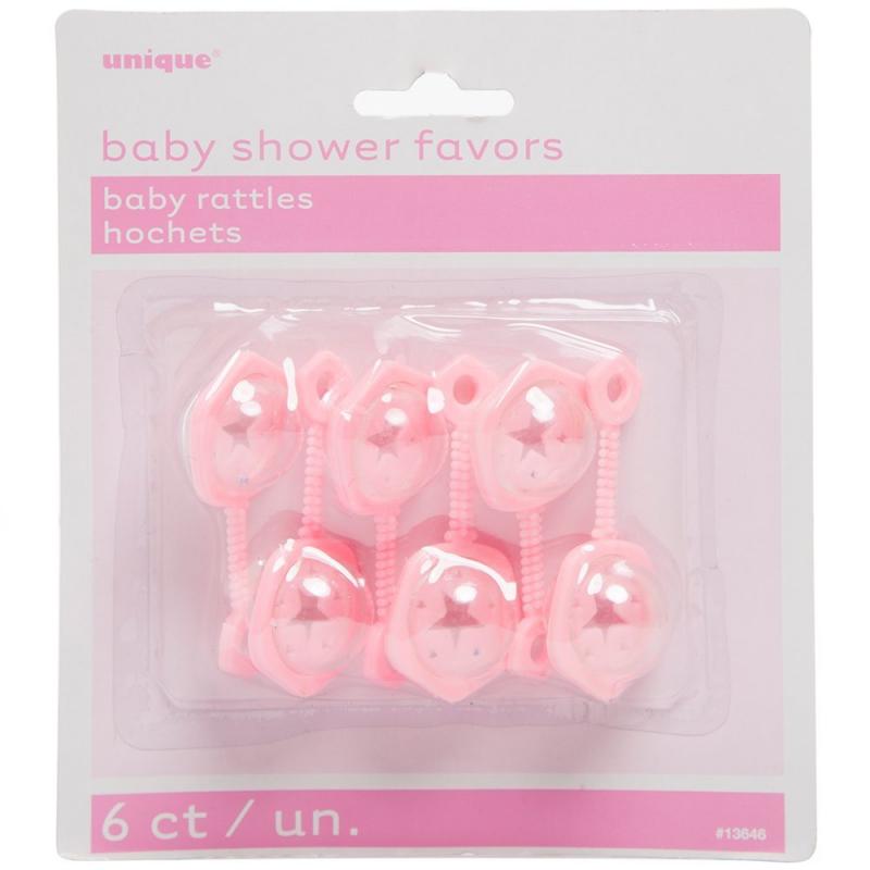 Pink Baby Rattles - rosa babyskallror