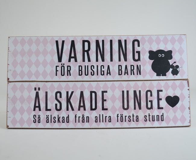 Tavla "Älskade unge" - rosa