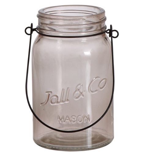 SARA ljuslykta - rökgrå S