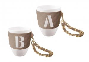 So Chic Kitchen Mug Taupe - personlig frukostmugg