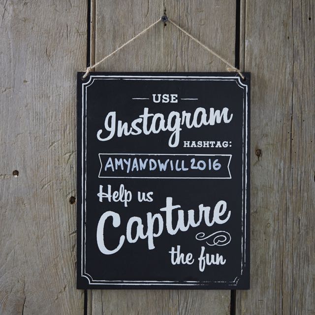 Large Wooden Instagram Sign - Vintage Affair