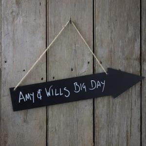 Wooden Chalkboard Arrows - Vintage Affair