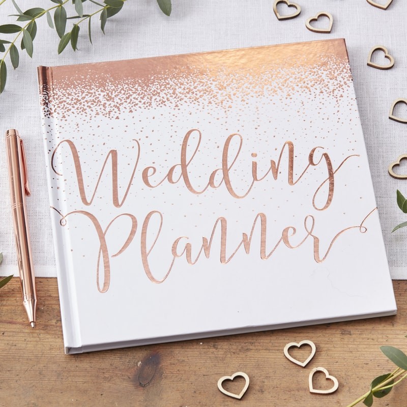 Rose Gold Foiled Wedding Planner - Beautiful Botanics
