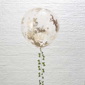 Large Rose Gold Confetti Balloons - Beautiful Botanics