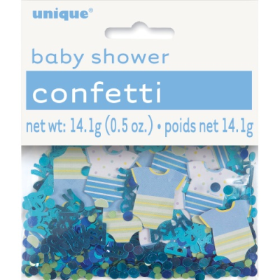 Blue Dots Baby Shower Confetti - blå konfetti