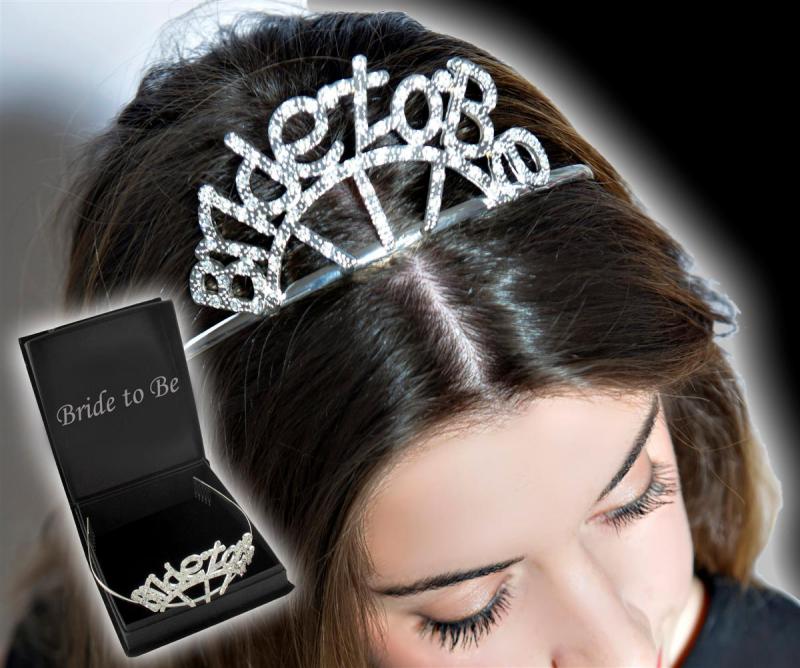 Diamond Bride To Be Tiara - diamanttiara i box