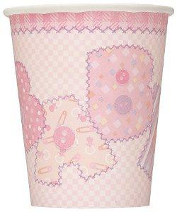 Paper Cups - Baby Stitching Pink