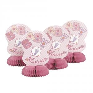 Mini Honeycomb Decorations Baby Stitching Pink