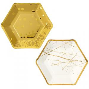 Modern Metallic Party Plates