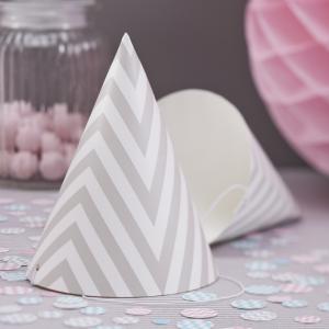 Party Hats Grey - Chevron Divine