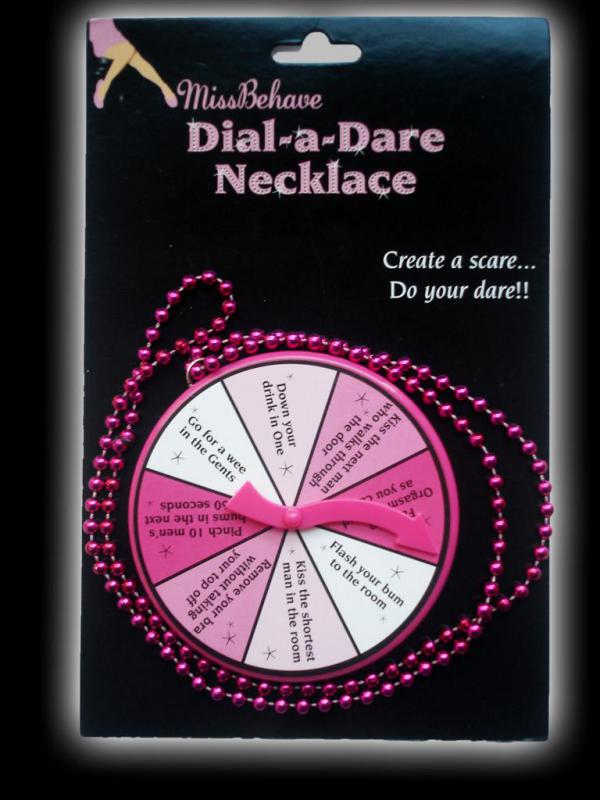 Dial-a-Dare Necklace Spinning Game - utmaningsspel till möhippan