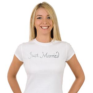 Just Married T-shirt White