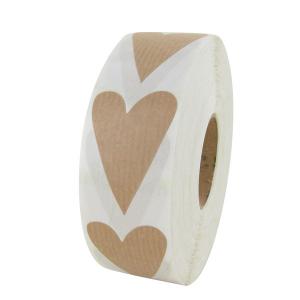 Nature Ribbed Heart Label