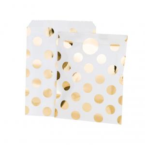 Modern Metallics Gold Dots Treat Bag