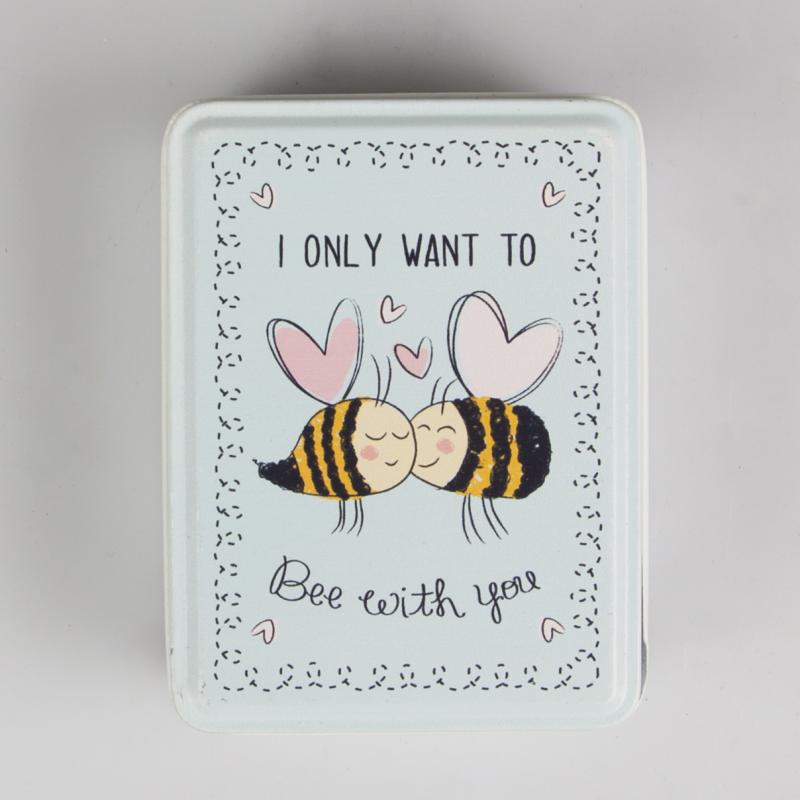 I Only Want To Bee With You Tin - plåtask med text