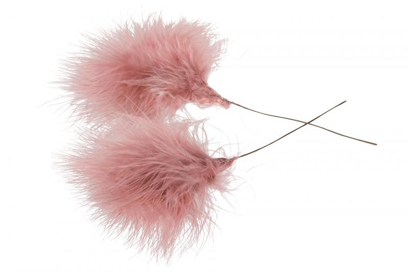 Old Pink Powder Duster 12 st - Feather Romance