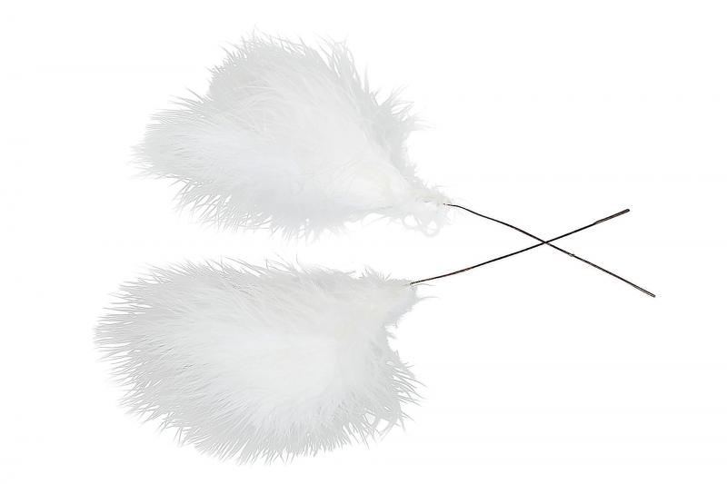 White Powder Duster 12 st - Feather Romance