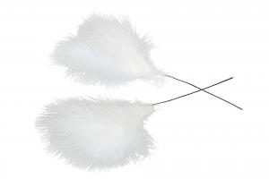 White Powder Duster 12 st - Feather Romance