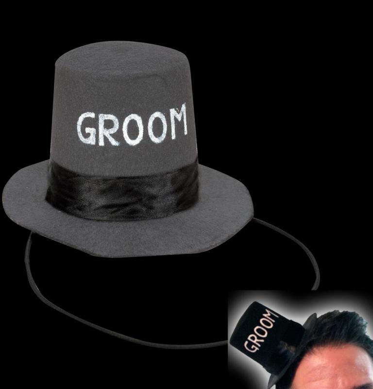 Mini Groom Top Hat - hatt till svensexan