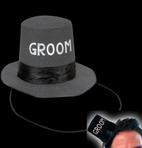 Mini Groom Top Hat - hatt till svensexan